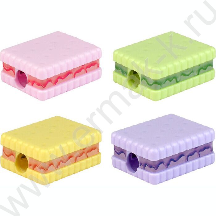 Точилка 1отв. пластик "Балерина с бантом" /с контейнером /ассорти NEW | Фото 2