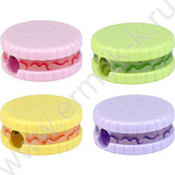 Точилка 1отв. пластик "Балерина с бантом" /с контейнером /ассорти NEW | Фото 4