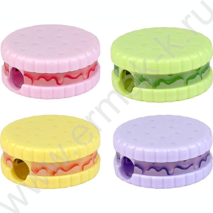 Точилка 1отв. пластик "Балерина с бантом" /с контейнером /ассорти NEW | Фото 4