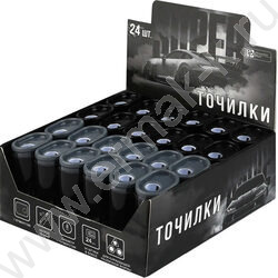 Точилка 1отв. пластик "Форсаж" /с контейнером /ассорти NEW | Фото 3