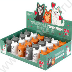 Точилка 1отв. пластик "Собаки" /с контейнером /ассорти NEW | Фото 3