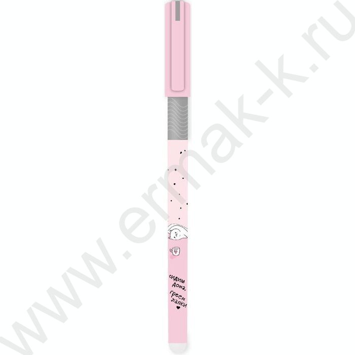 Ручка гелевая Пиши-Стирай 0,5мм синяя Пушистые мечтатели/покрытие софт-тач ассорти/ NEW | Фото 1