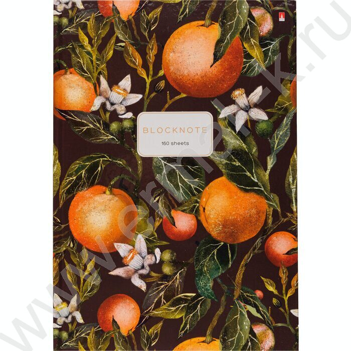Блокнот  80л А4 тв.обл. "Flora.Paradise.Oranges" NEW | Фото 2