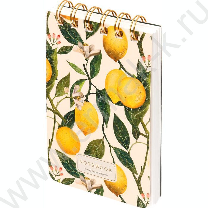 Блокнот 100л А6- спираль "Flora.Paradise.Lemons" линейка NEW | Фото 1