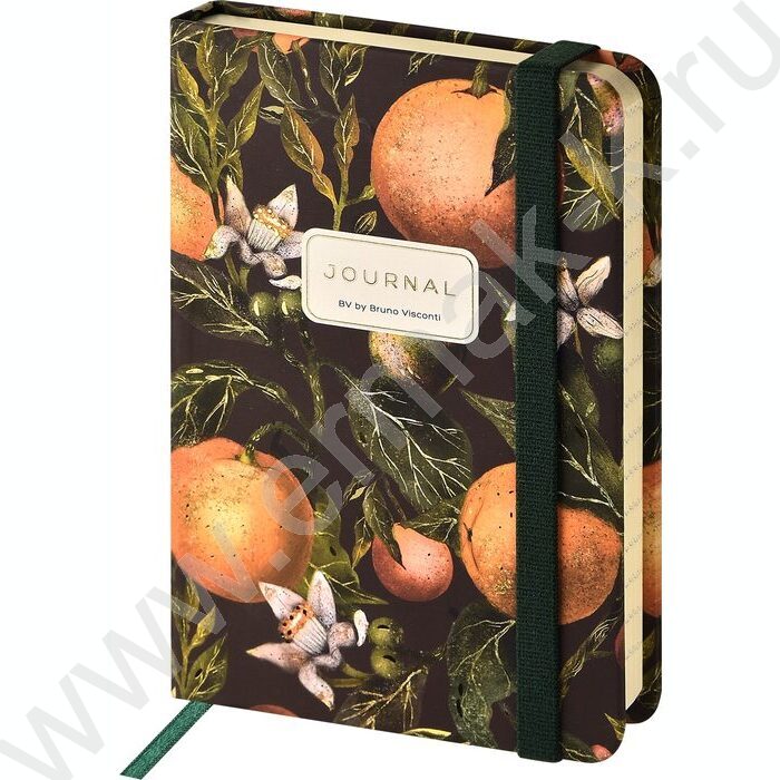 Блокнот 100л А6 "Flora.Paradise.Oranges" линейка,на резинке NEW | Фото 1