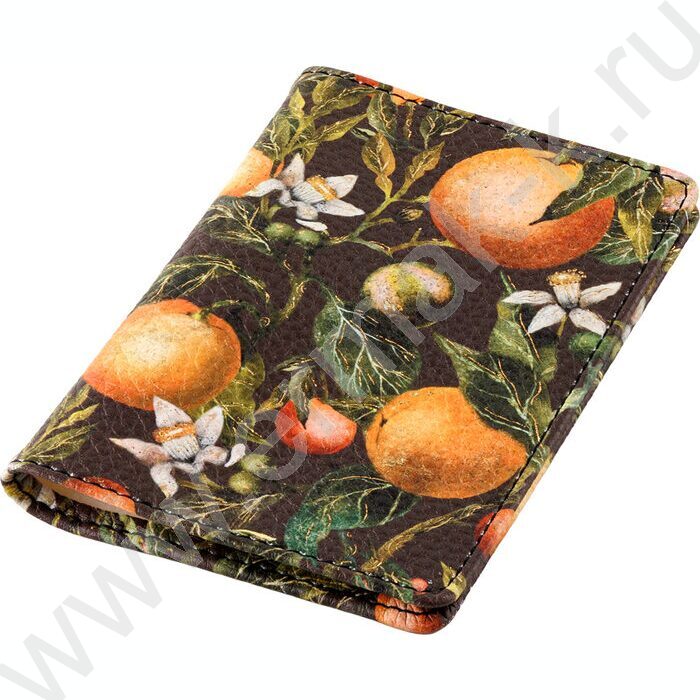 Обложка д/паспорта Flora.Paradise.Oranges /экокожа | Фото 2