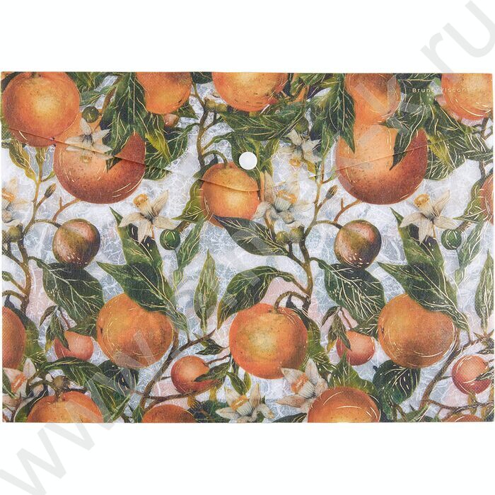 Папка-конверт на кнопке Flora.Paradise.Oranges | Фото 1