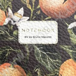 Тетрадь  60л клетка "Flora.Paradaise.Oranges" 80 г/м2 бежевая бумага,обложка иск.кожа NEW | Фото 6