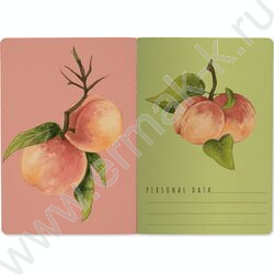 Тетрадь  40л клетка "Flora.Paradaise.Персики" 70 г/м2 бежевая бумага NEW | Фото 3