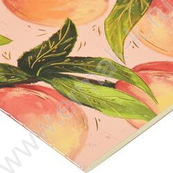 Тетрадь  40л клетка "Flora.Paradaise.Персики" 70 г/м2 бежевая бумага NEW | Фото 7