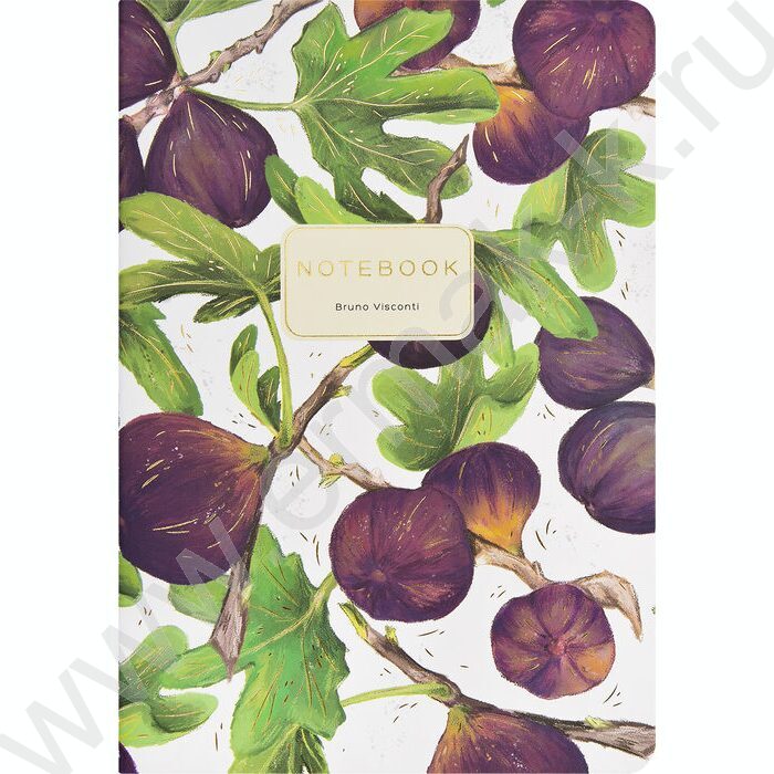 Тетрадь  40л клетка "Flora.Paradaise.Инжир" 70 г/м2 бежевая бумага NEW | Фото 2