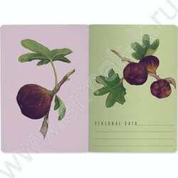 Тетрадь  40л клетка "Flora.Paradaise.Инжир" 70 г/м2 бежевая бумага NEW | Фото 3