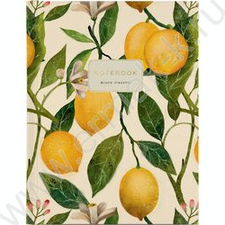 Тетрадь  80л клетка/кольца "Flora.Paradaise.Лимоны" сменный блок NEW | Фото 1