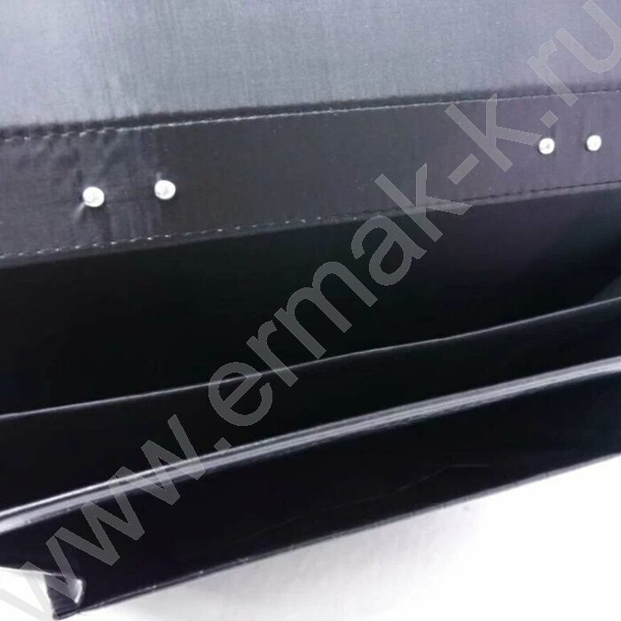 Портфель иск.кожа черный Рощино крокодил с ремнем на плечо NEW | Фото 3