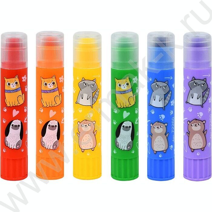 Мелки гелевые 24шт ассорти с акварельным эффектом NEW | Фото 1