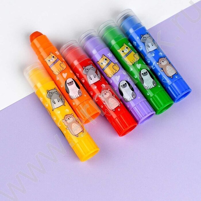 Мелки гелевые 24шт ассорти с акварельным эффектом NEW | Фото 6