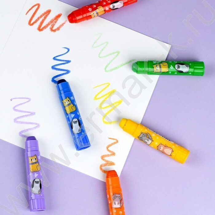 Мелки гелевые 24шт ассорти с акварельным эффектом NEW | Фото 8