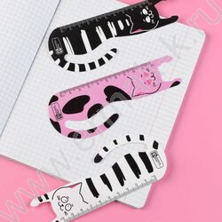 Закладка-линейка "Кошачья эстетика" 10см набор 3шт NEW | Фото 5