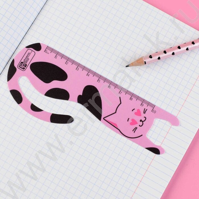 Закладка-линейка "Кошачья эстетика" 10см набор 3шт NEW | Фото 6