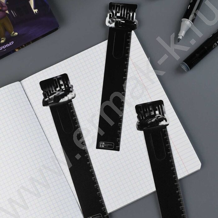 Закладка-линейка "Форсаж" 15см набор 3шт NEW | Фото 4