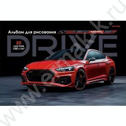 Альбом д/рисования 20л "Красный автомобиль-4" NEW | Фото 1