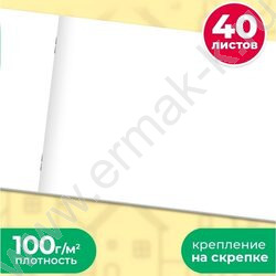 Альбом д/рисования 40л "Классика однотонная-10" /лен/ NEW | Фото 3