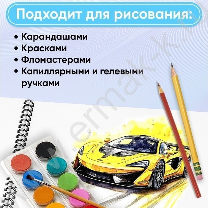 Альбом д/рисования-спираль 40л "Стильный чёрный" ассорти NEW | Фото 4