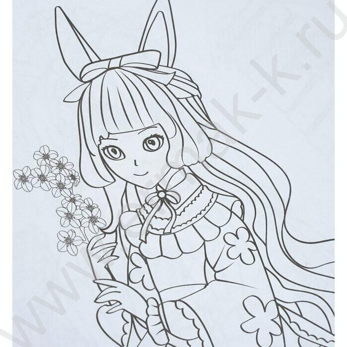 Раскраска А4 Аниме.Милые анимешки NEW | Фото 6