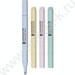 Текстовыделитель /ассорти/ 0,6-3мм косой Light Milky "Visioline V-17" /трехгранный корпус NEW | Фото 1