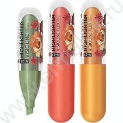 Текстовыделитель /ассорти/ 0,6-3,5мм косой Flex Folk Motives "Visioline V-23" с гибким наконечни NEW | Фото 1