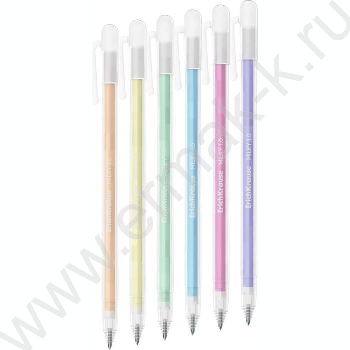 Ручка акриловая /набор  6цв/ 1мм "Milky" /пастель,в пэт-боксе NEW | Фото 2