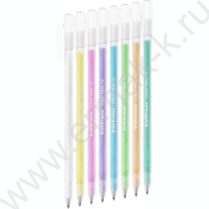 Ручка гелевая /набор  8цв/ 1мм "Cheat Meal" /в пэт-боксе NEW | Фото 2
