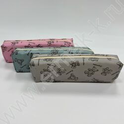 Пенал-косметичка 20*6*7см., "Мишки" /полиэстер, ассорти | Фото 1