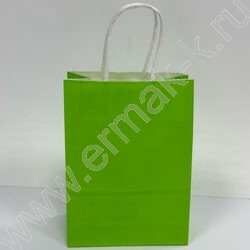 Пакет крафт 21*15*8см. /120гр. /светло-зеленый | Фото 1