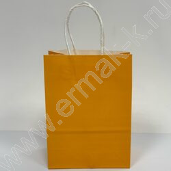 Пакет крафт 21*15*8см. /120гр. /желтый | Фото 1