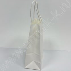 Пакет крафт 21*15*8см. /120гр. /белый | Фото 2
