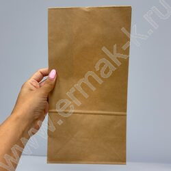 Пакет крафт без ручки 21*12*7см. /120гр. | Фото 3