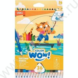 Карандаши  36цв Colorwow, Ø3мм /трехгранные /карт.кор./европодвес NEW | Фото 2