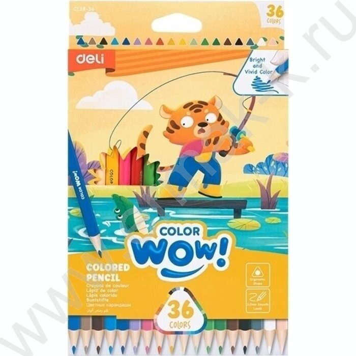 Карандаши  36цв Colorwow, Ø3мм /трехгранные /карт.кор./европодвес NEW | Фото 2