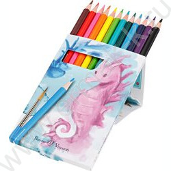 Карандаши акварельные 12цв DreamWorld + кисть европодвес NEW | Фото 4