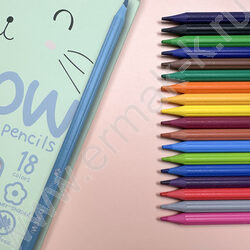 Карандаши пластиковые 18цв Meow NEW | Фото 7