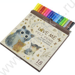 Фломастеры  18цв Love Me.Котики.Счастье NEW | Фото 3