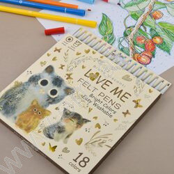 Фломастеры  18цв Love Me.Котики.Счастье NEW | Фото 9