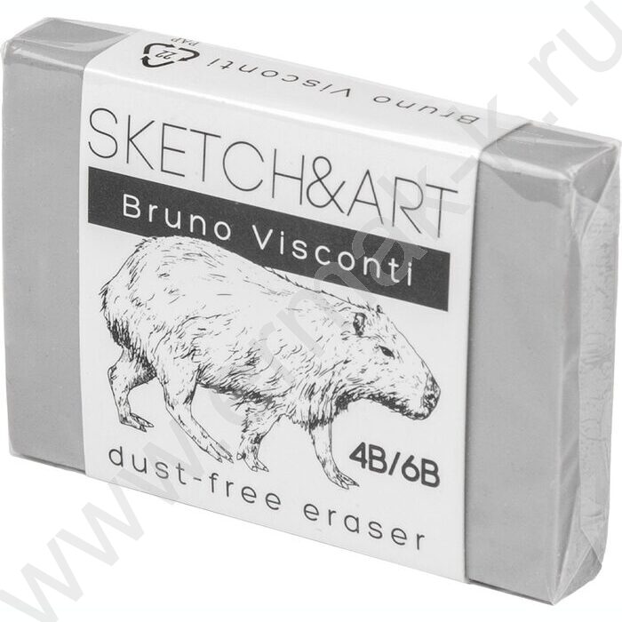 Ластик художественный Sketch&Art 4B/6B серый NEW | Фото 1