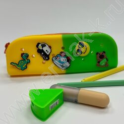 Пенал-косметичка 20*3*7см., силикон /ассорти | Фото 4