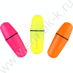 Текстовыделитель /набор  3цв/ 1-5мм косой Primavera Mini /желтый, розовый, оранжевый NEW | Фото 3