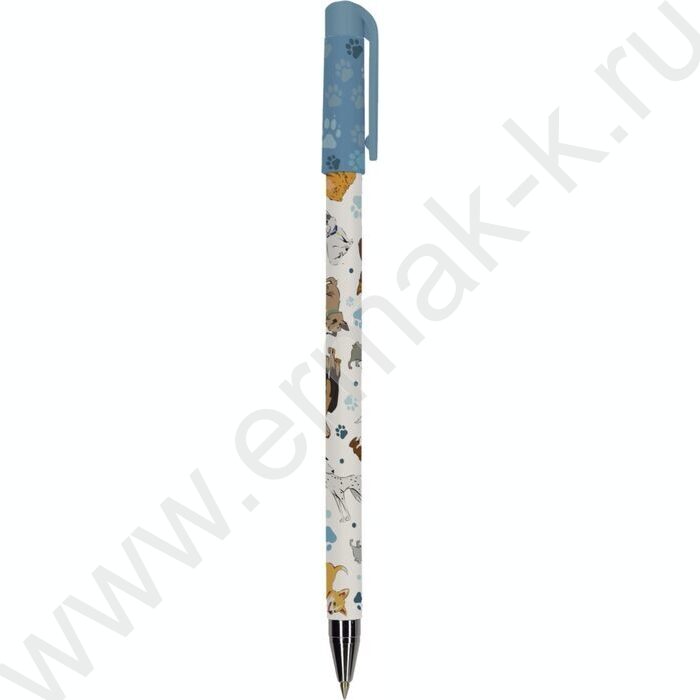 Набор Ручка шар HappyWrite 0,5мм+карандаш ч/гр НВ HappyGraphix Собаки NEW | Фото 2
