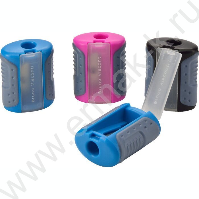 Точилка 1отв. пластик/с контейнером в пенале/ EASYSHARP ассорти NEW | Фото 2