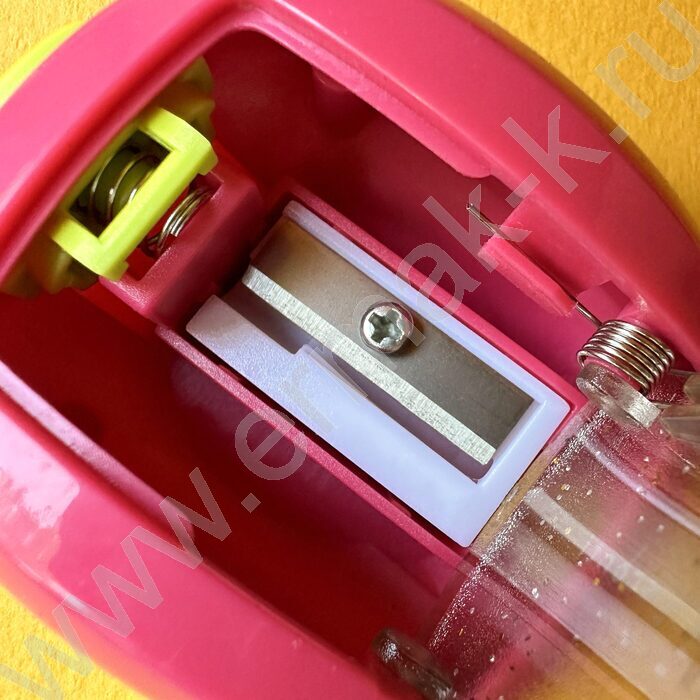 Точилка 1отв. пластик/с контейнером/ KIDS.Кошка с бантиком ассорти NEW | Фото 7