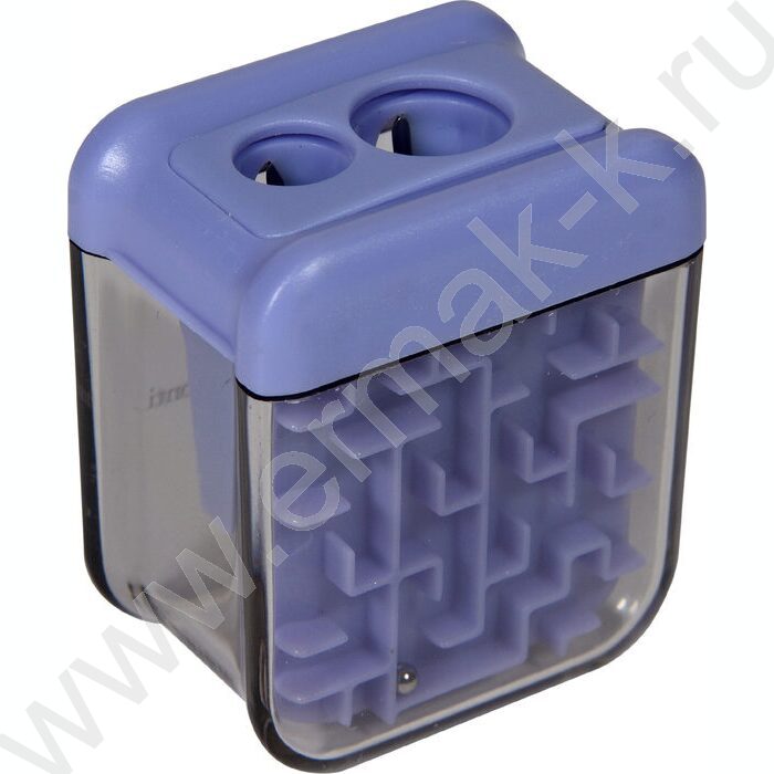 Точилка 2отв. пластик/с контейнером/ EASYSHARP.Лабиринт ассорти NEW | Фото 4